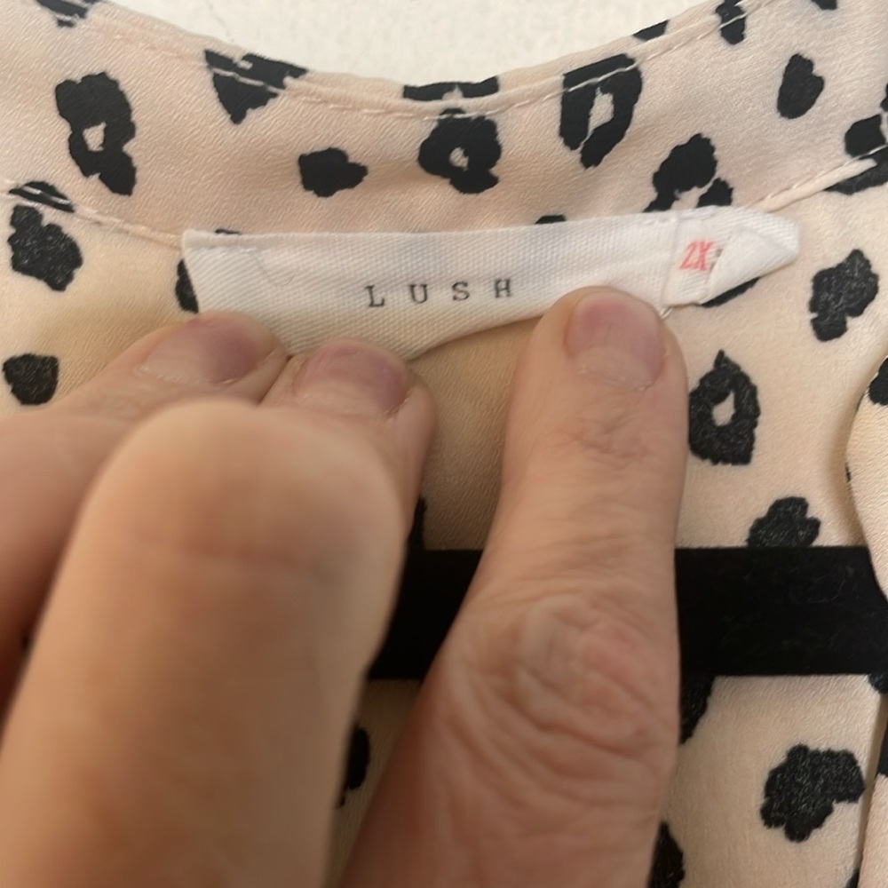 Lush 2x animal print blouse​ - Picture 5 of 5